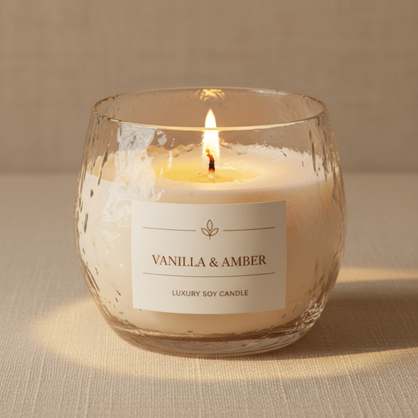 Bougie Soja Vanille & Ambre