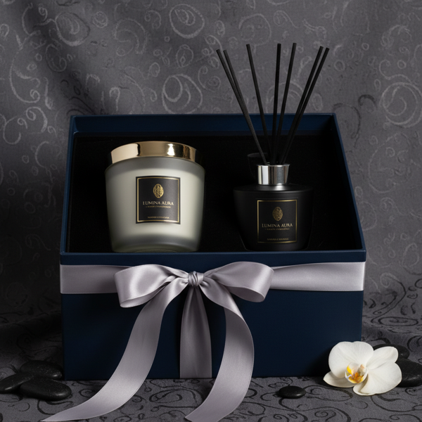 Coffret Premium Bougie & Diffuseur